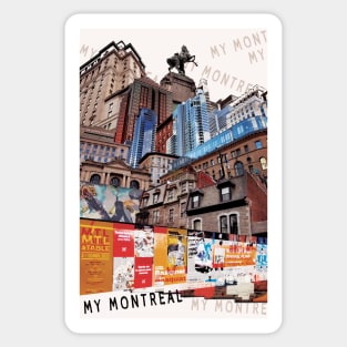 Montreal City Collage Sticker